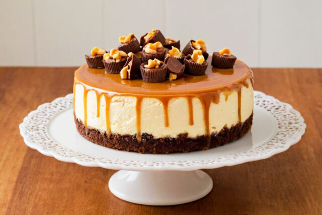 Reese’s Caramel Cheesecake: Decadent Dessert Recipe