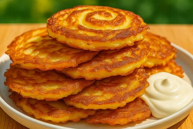 Crispy Potato Onion Pancakes Recipe