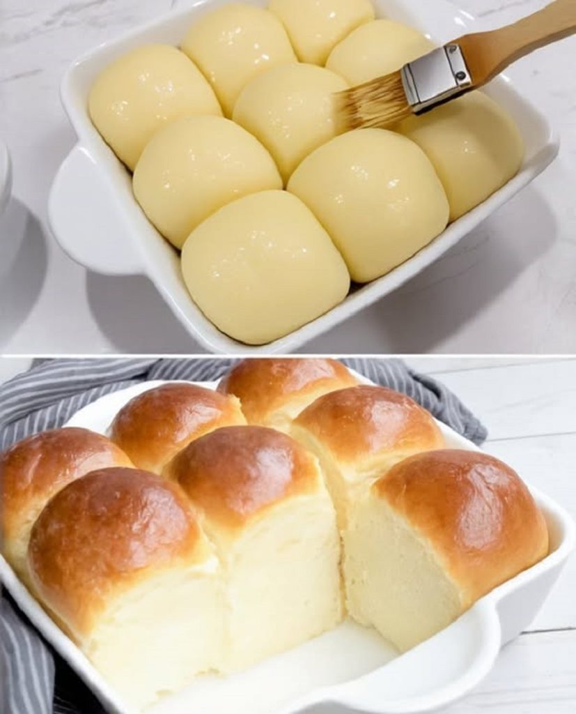Fluffy Condensed Milk Dinner Rolls