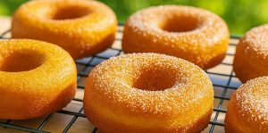 Baked Pumpkin Donuts with Cinnamon Sugar
