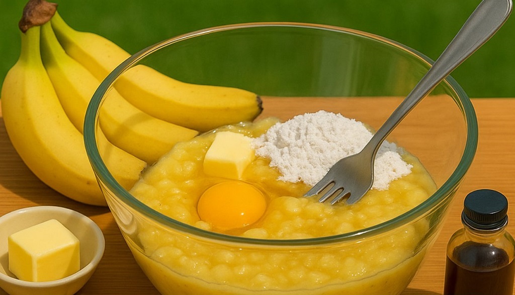 Banana Bread Recipe Prep