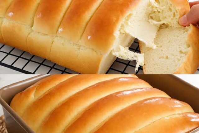 Cloud Soft Condensed Milk Bread Recipe