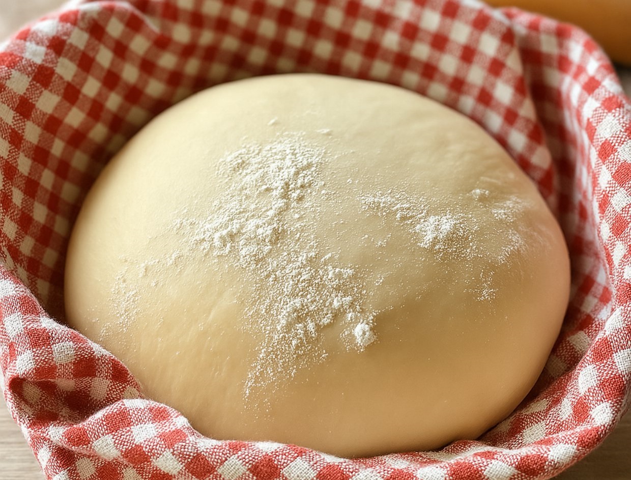 Versatile crazy dough shaped into bread rolls and pizza