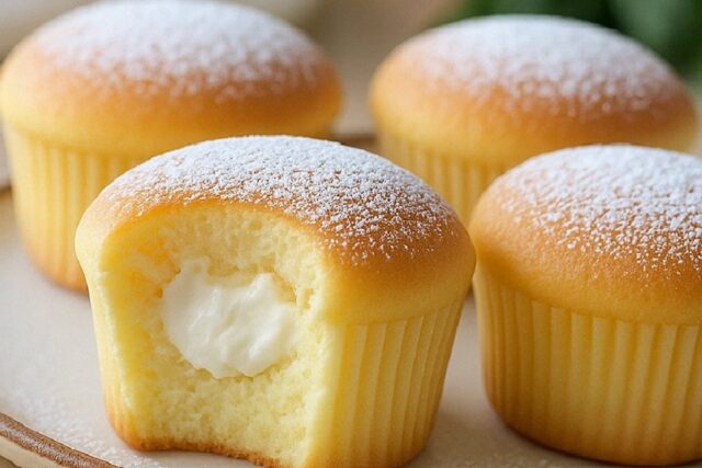 Fluffy Japanese Cotton Cheesecake Cupcakes Recipe