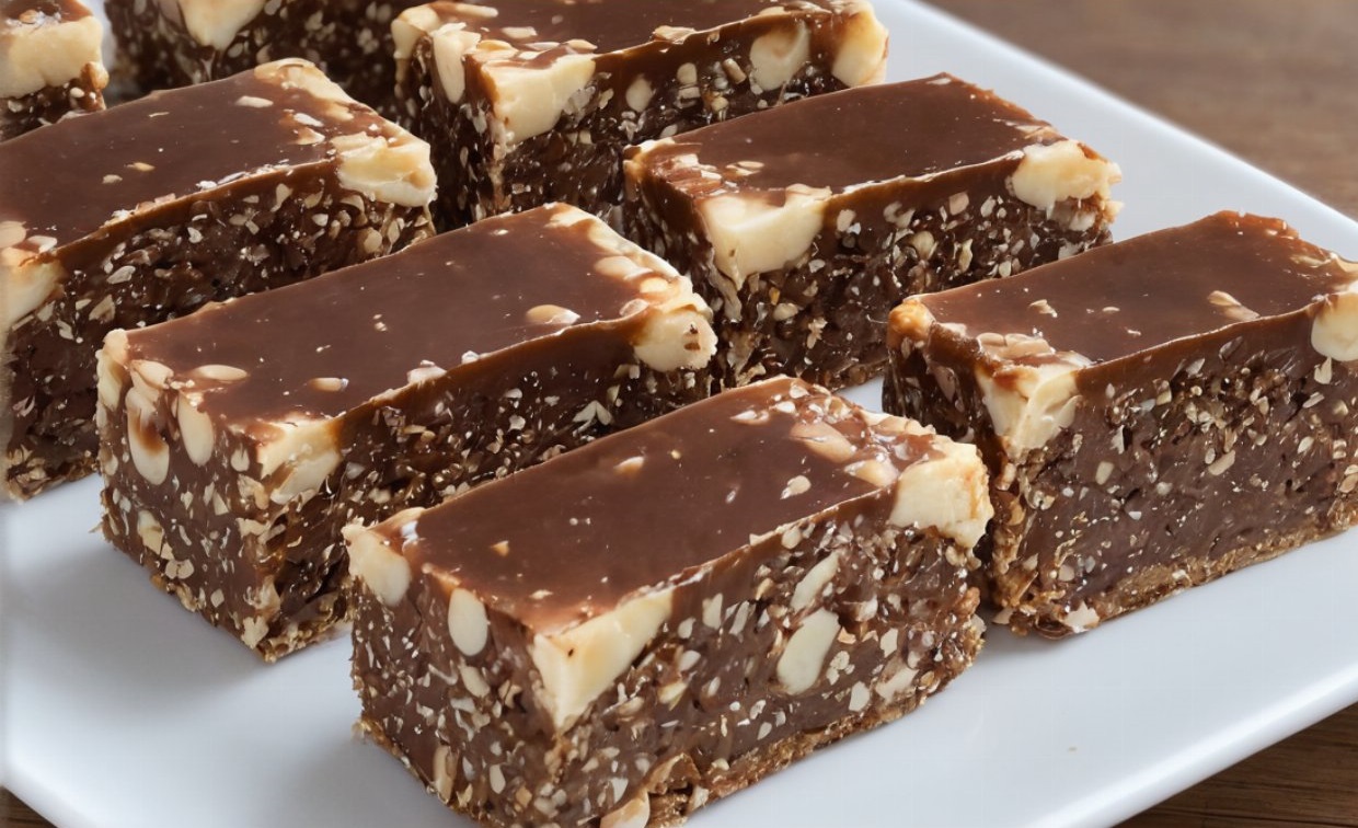 Healthy energy bits made with dates and peanuts
