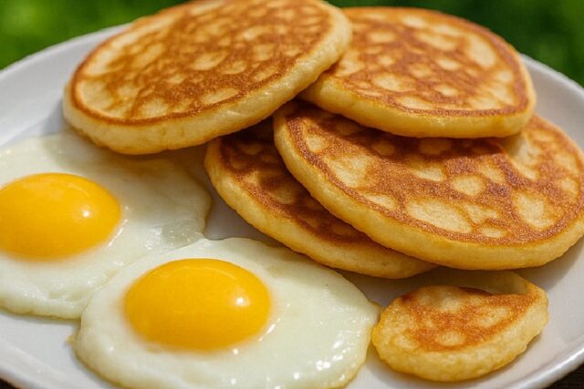 Super Soft Egg and Milk Vanilla Pancakes