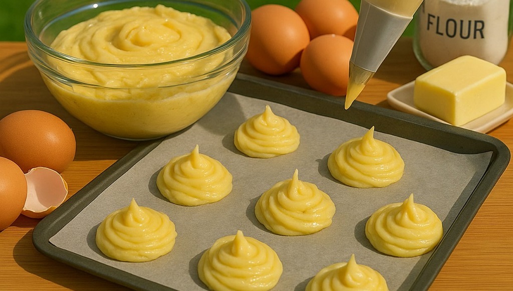 Apricot Cream Puffs