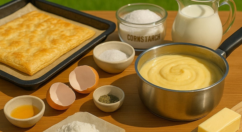 Classic Custard Slice With Puff Pastry