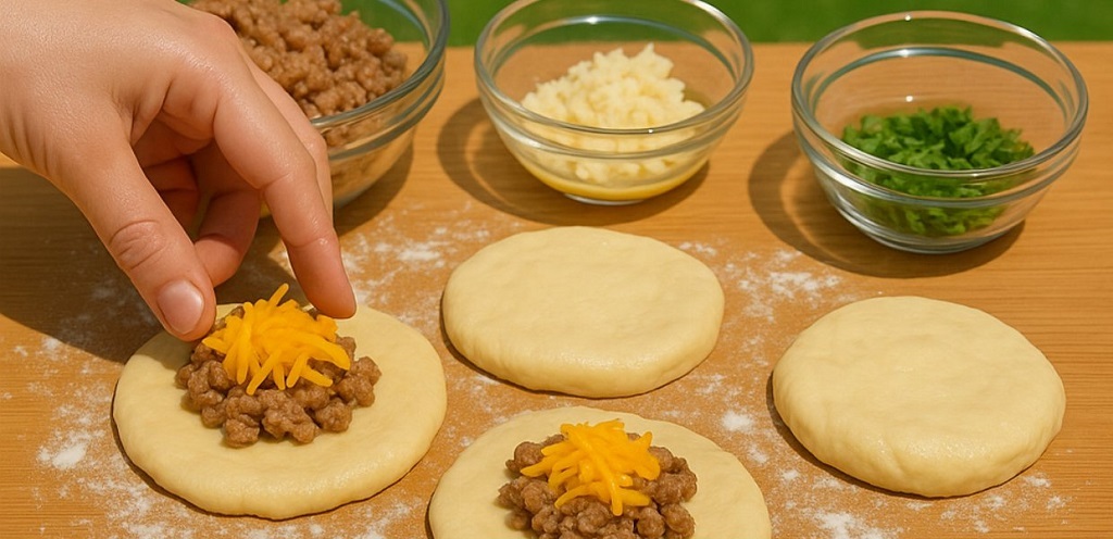 Garlic Parmesan Cheeseburger Bombs
