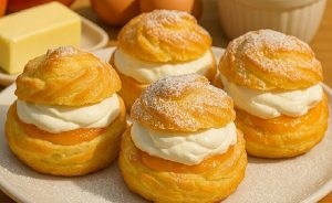 Apricot Cream Puffs Recipe