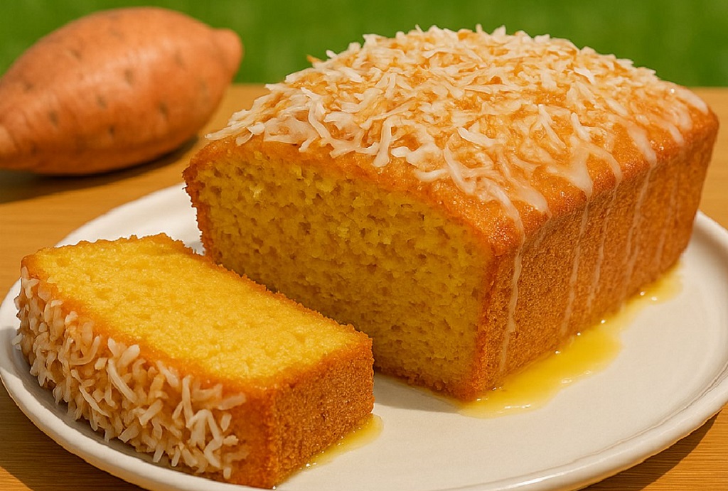 Belizean Coconut Rum Sweet Potato Pound Cake