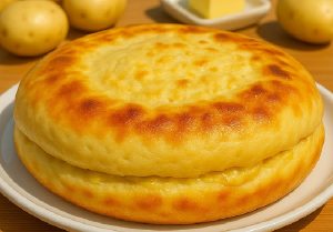 Cheese Potato Bread In A Frying Pan