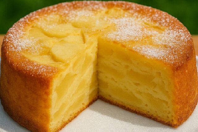 Creamy Apple Cake Recipe with Lemon and Tea Infusion