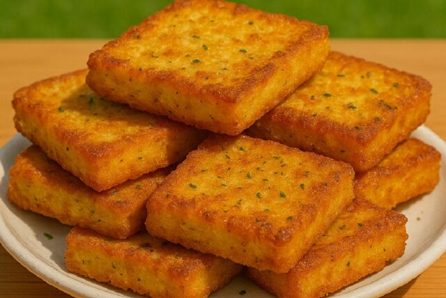 Crispy Buttermilk Fried Cornbread Recipe