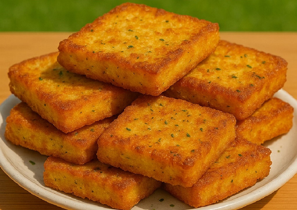 Crispy Buttermilk Fried Cornbread