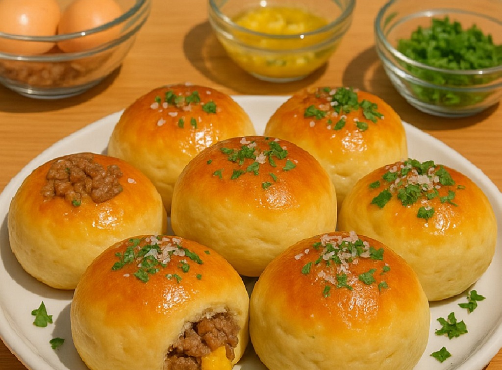 Garlic Parmesan Cheeseburger Bombs