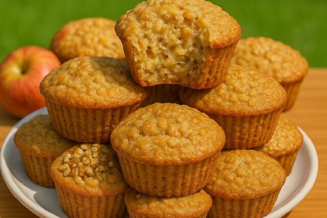 Healthy Apple Oat Muffins Recipe For Weight Loss