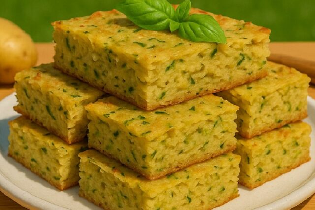 Healthy Savory Baked Oats Recipe For Dinner With Zucchini