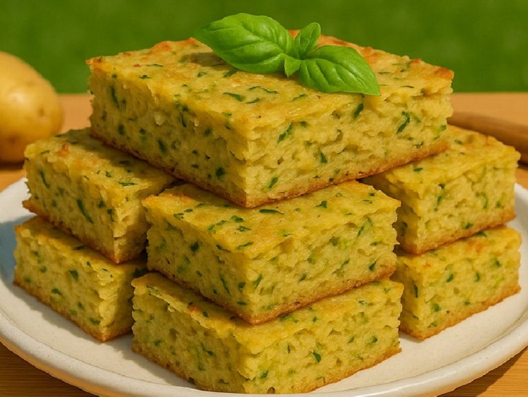 Healthy Savory Baked Oats Recipe For Dinner With Zucchini