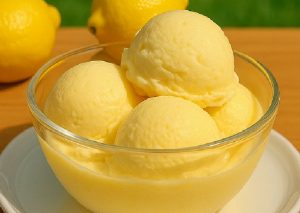 Homemade Creamy Lemon Ice Cream Recipe