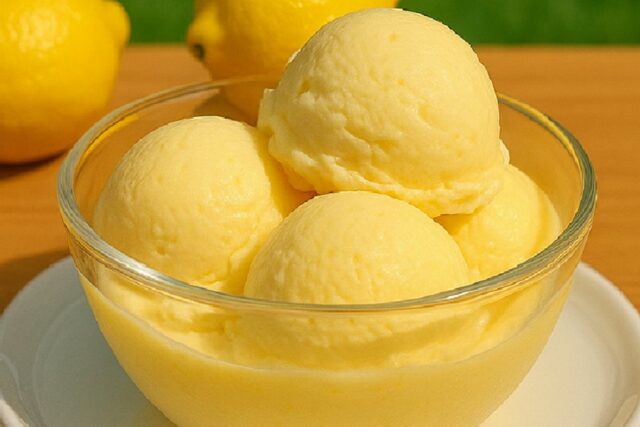 Homemade Creamy Lemon Ice Cream Recipe