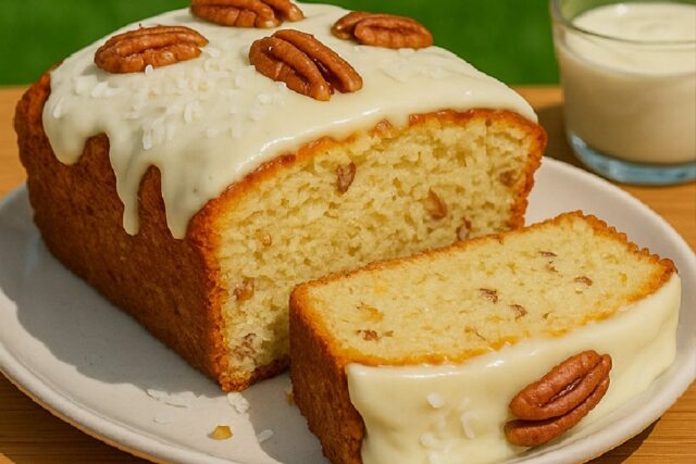 Italian Cream Pound Cake With Cream Cheese Glaze Recipe