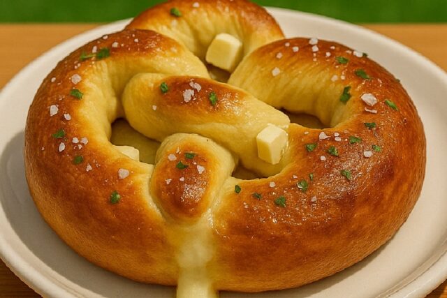 Mozzarella Stuffed Soft Pretzels Recipe