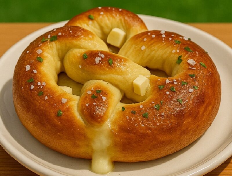 Mozzarella Stuffed Soft Pretzels