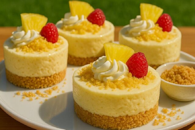 No-bake Pineapple Heaven Cheesecake Dessert Recipe