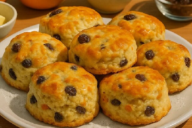 Orange Raisin Scones Recipe With Amasi And Orange Juice