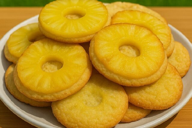 Pineapple Upside Sugar Cookies Recipe With Canned Pineapple