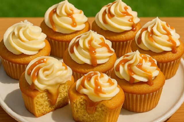 Salted Caramel Cream Cheese Cupcakes Recipe