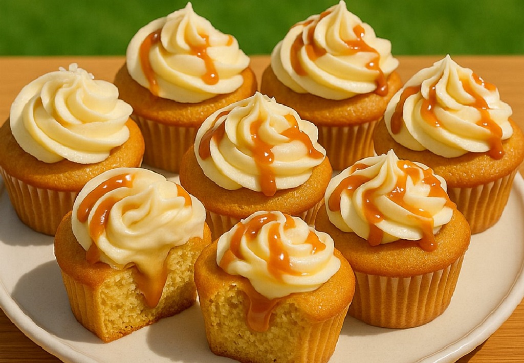 Salted Caramel Cream Cheese Cupcakes