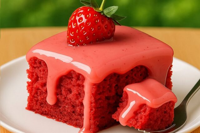 Moist Strawberry Glaze Cake Everyone Is Raving About