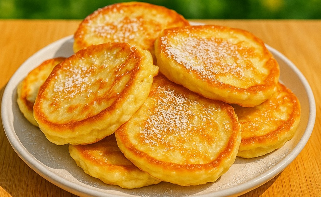 Banana Cinnamon Yogurt Pancakes
