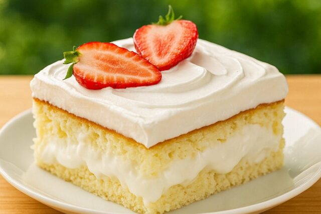 Tres Leches Cake Recipe with Whipped Cream