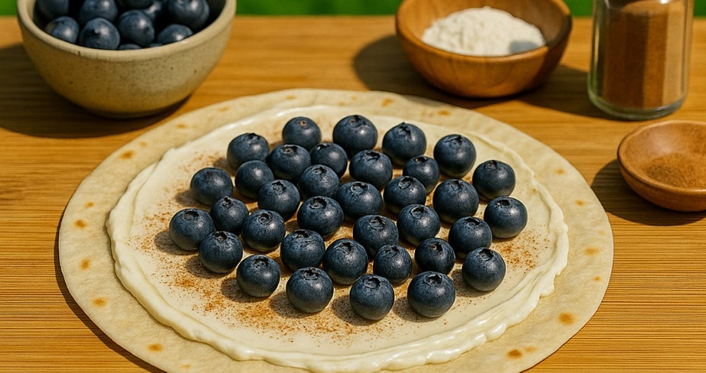 Blueberry Cream Cheese Quesadilla Melts