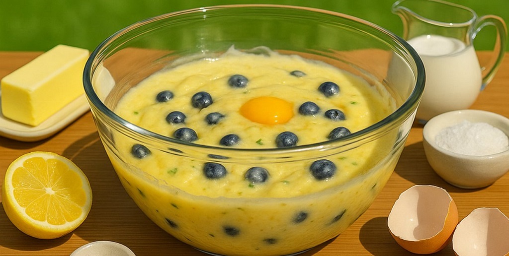Blueberry Lemonade Buttermilk Cake