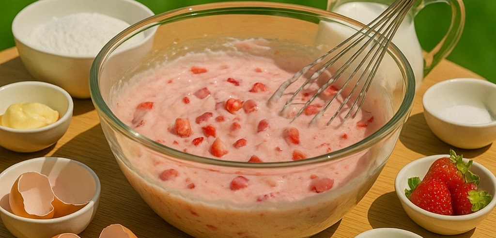 Strawberry Cream Pound Cake