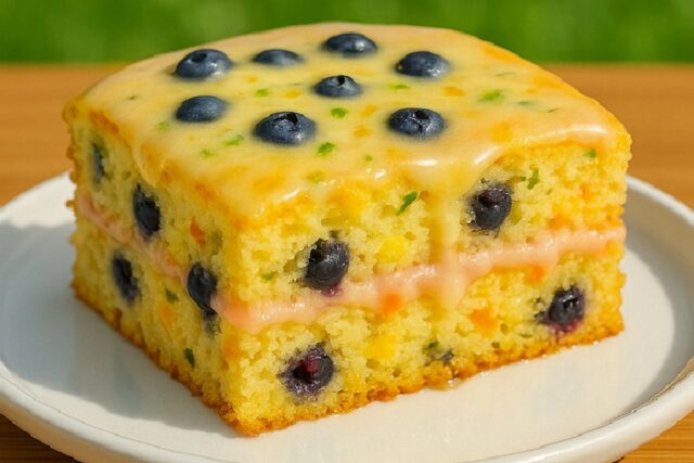 Blueberry Lemonade Buttermilk Cake Recipe