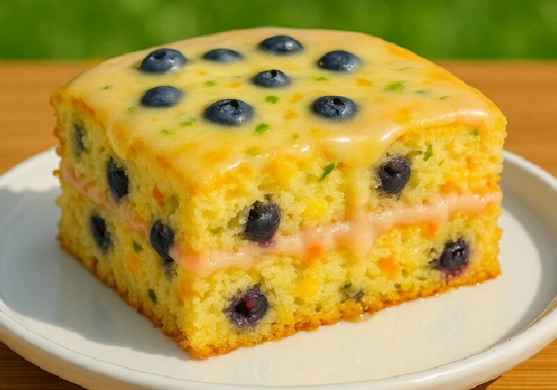 Blueberry Lemonade Buttermilk Cake