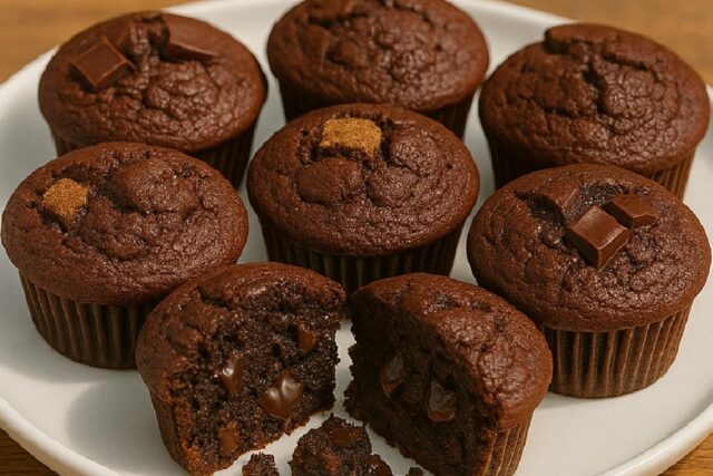 Buttermilk Double Chocolate Muffins Recipe