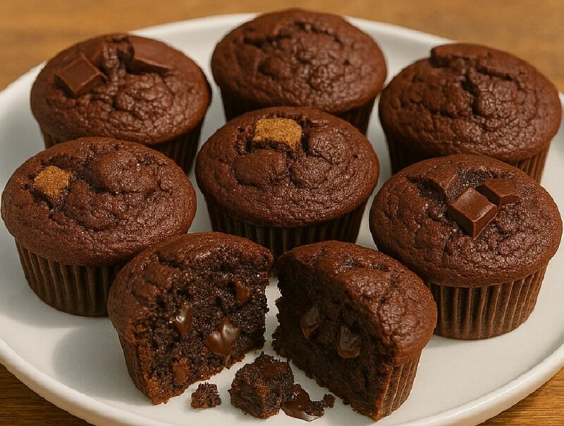 Buttermilk Double Chocolate Muffins