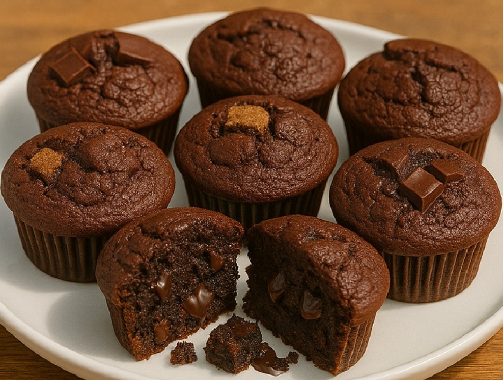 Buttermilk Double Chocolate Muffins