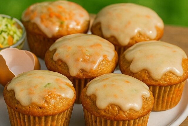 Carrot Cake Zucchini Muffins Recipe