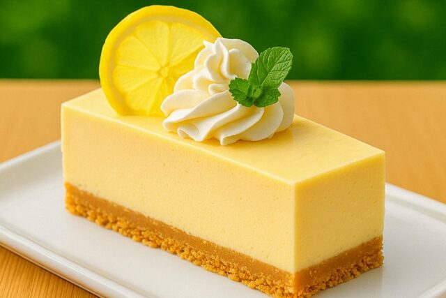 Chilled Lemon Cream Cheesecake Bars Recipe
