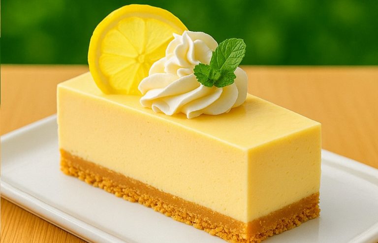 Chilled Lemon Cream Cheesecake Bars Recipe