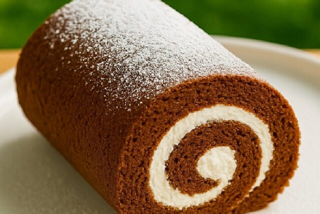 Chocolate Dream Roll Cake Recipe With Cream Filling