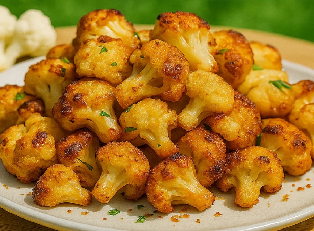 Crispy Baked Cauliflower Bites