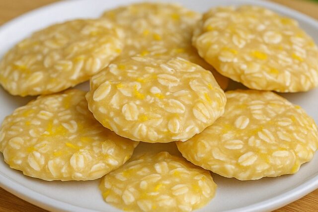 Lemon Oat No-bake Cookies Delight Recipe